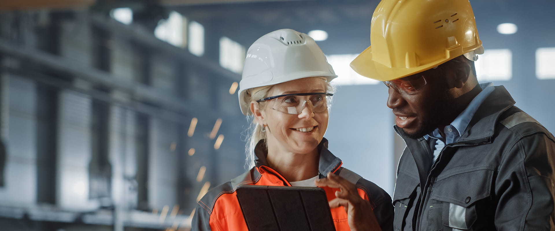 two workers in hardhats