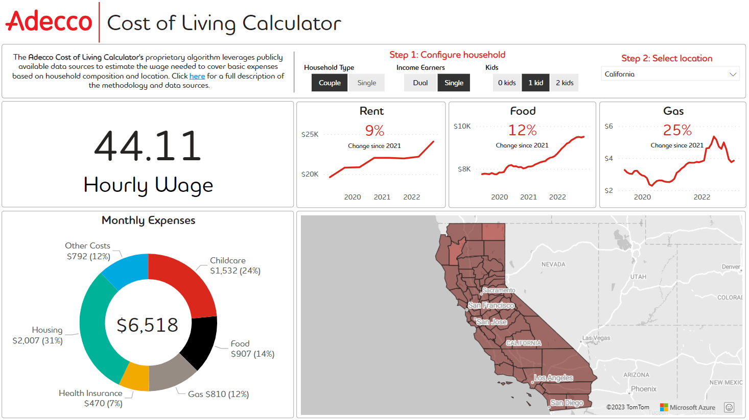 Adecco cost of living calculator image